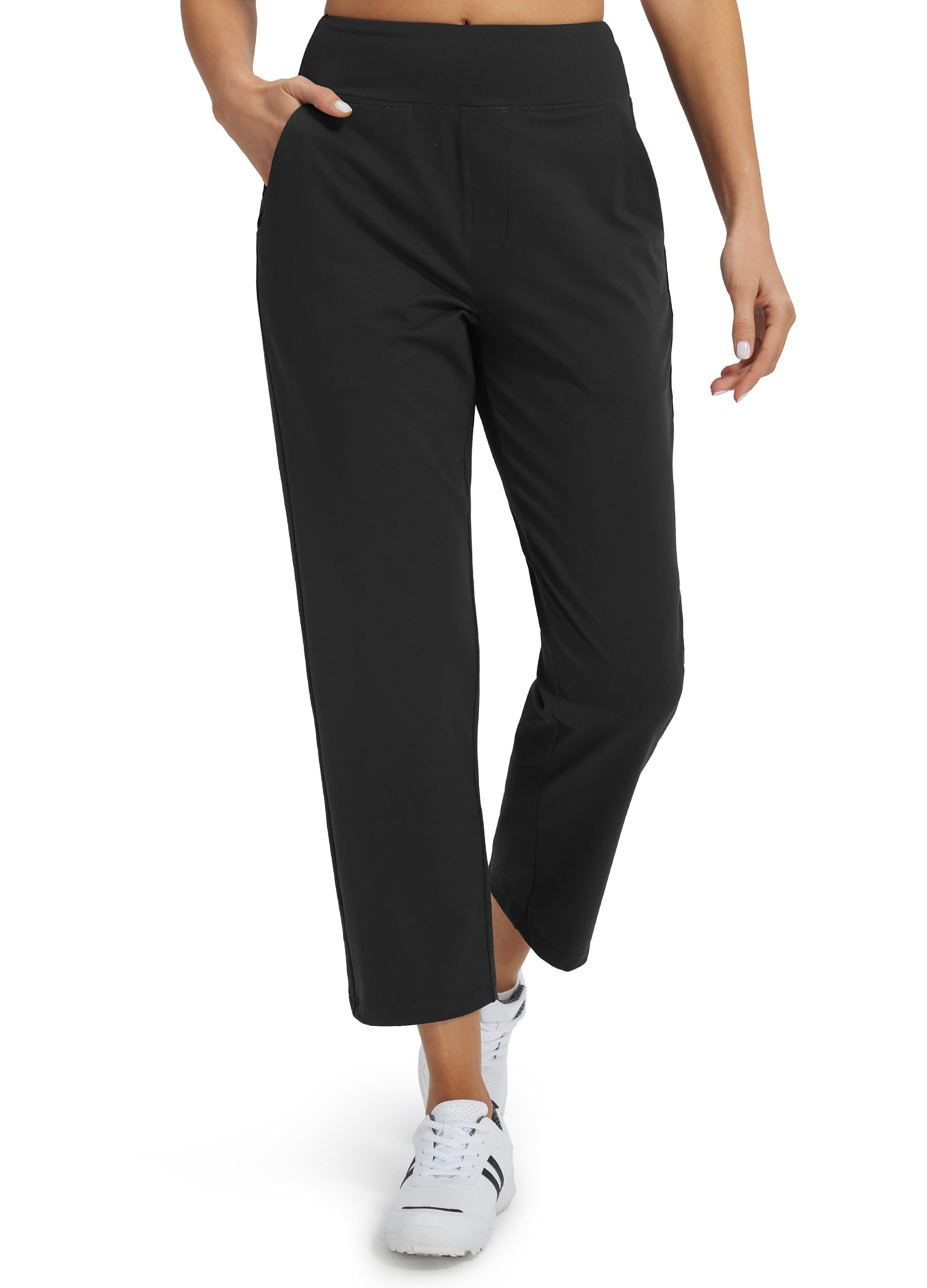 Libin Pantalones Vestir Casuales Mujer 7/8 Jogger | Pantalón Deportivo Elástico Informal Ligero De Verano Estilo Negocios Pantalón Para Correr Y Fitness Con Bolsillos