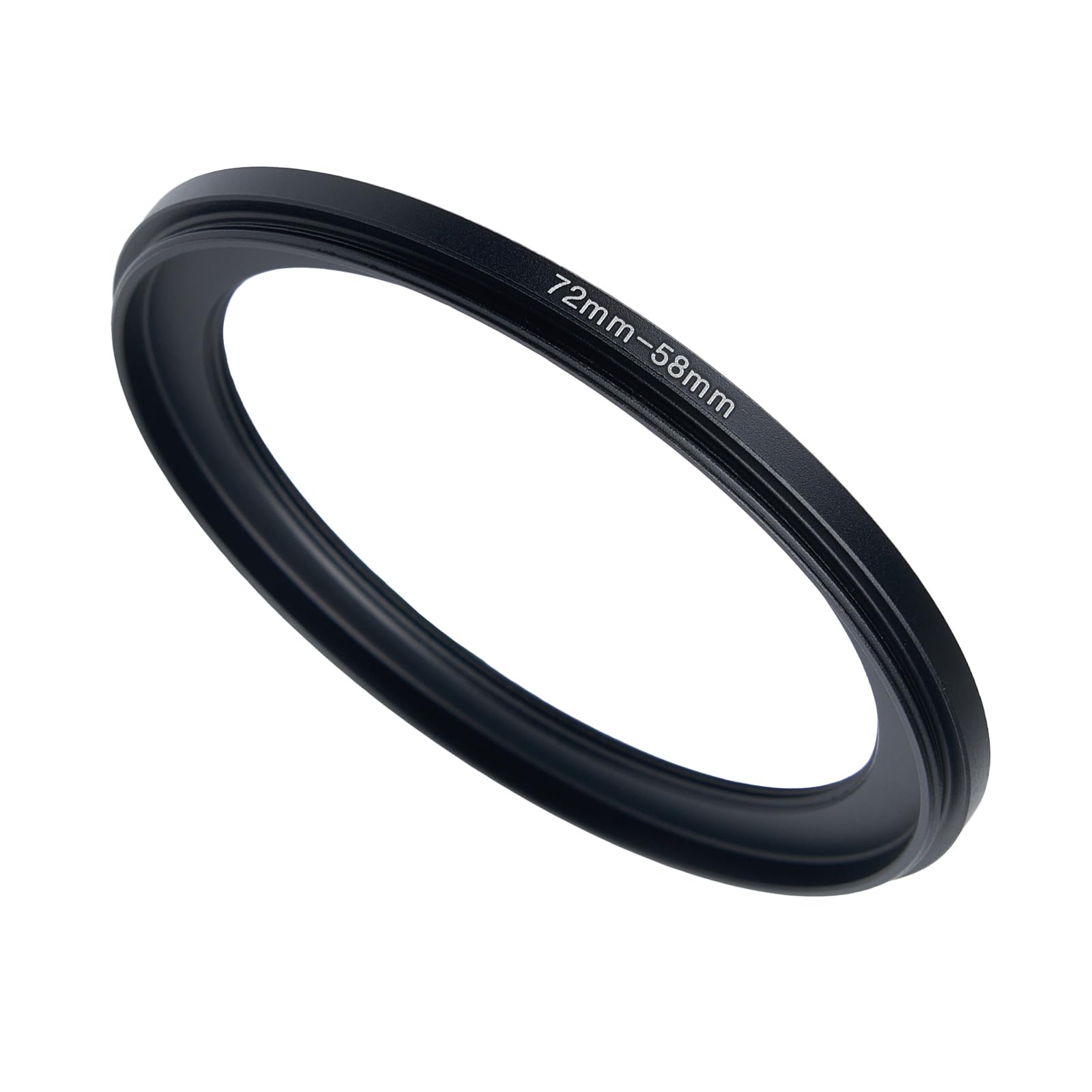 72mm to 58mm Step-up Adapter Rings Filter Adapter Black Metal Step Down Filter Ring Adapter Compatible with All Brand UV CPL ND Camera Lens Filter Stepping Rings (72mm-58mm)
