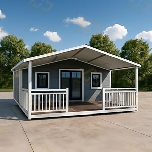 Foldable Mobile Tiny Home Expandable Container 2 3Bedrooms Casa Made Modular Container House for carports, guardhouses Villas, Apartments