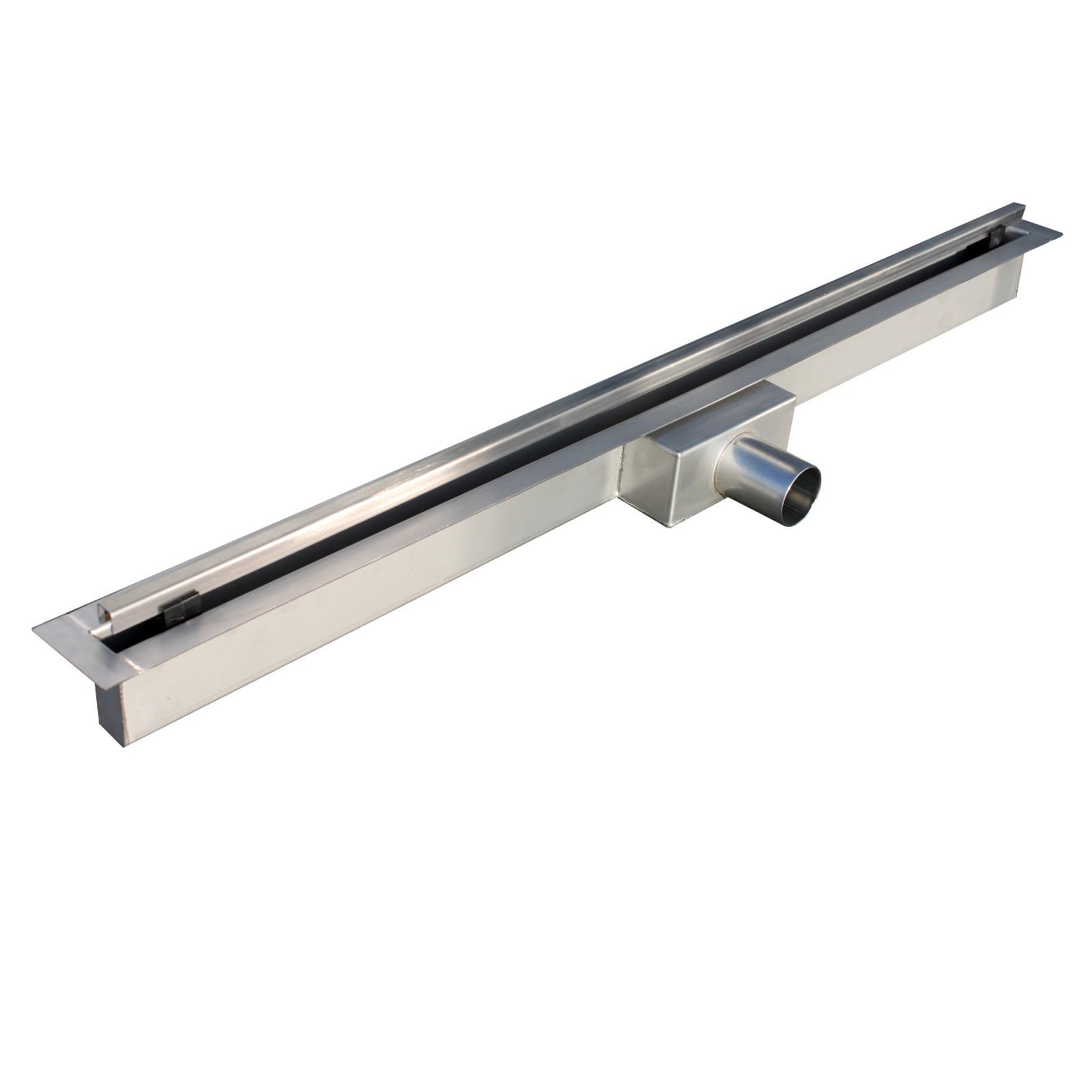 Walexo Duschrinne Bodenablauf – Edelstahl V2A, 800x70 Mm, Design STRICHE, Inkl. Siphon