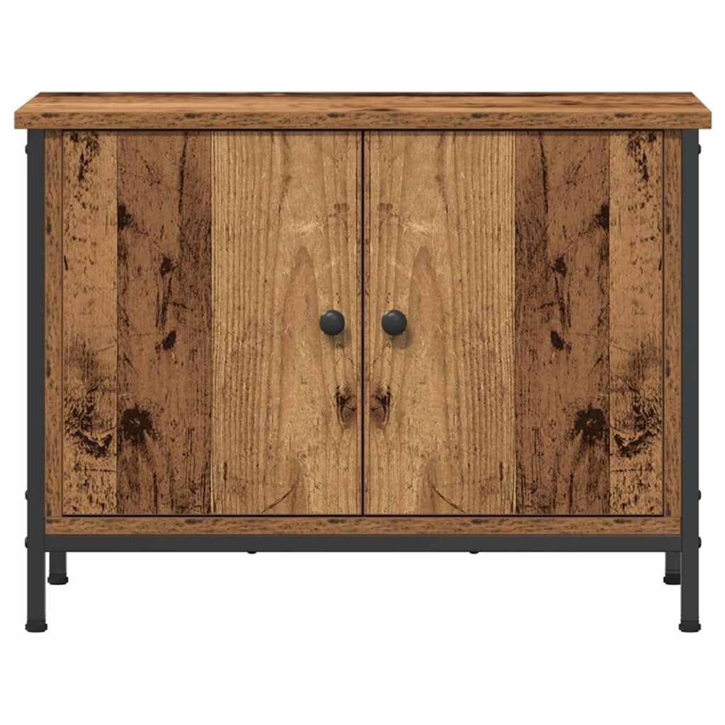 Mobile TV 60 x 35 x 45 cm in Legno Vecchio Ingegnerizzato con Spazio di Archiviazione, Supporto per Televisore e Console, Design Moderno adatto a Soggiorno e Camera