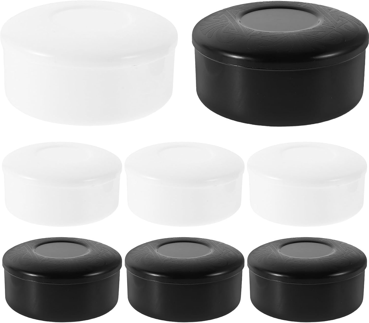 Go Chess Storage Box 4 Pairs Plastic Black White Portable