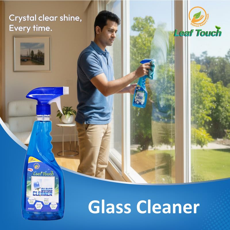 Image of Glass Cleaner - 500ml Streak-Free Window and Mirror Cleaning Liquid - Removes Dust, Smudges, and Fingerprints, Leaves Crystal Clear Shine, Easy & Quick Use