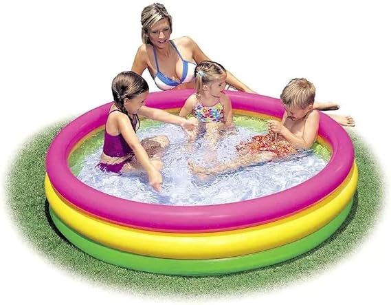 Intex 3 Knuckle Inflatable Sunset Children's Pool
