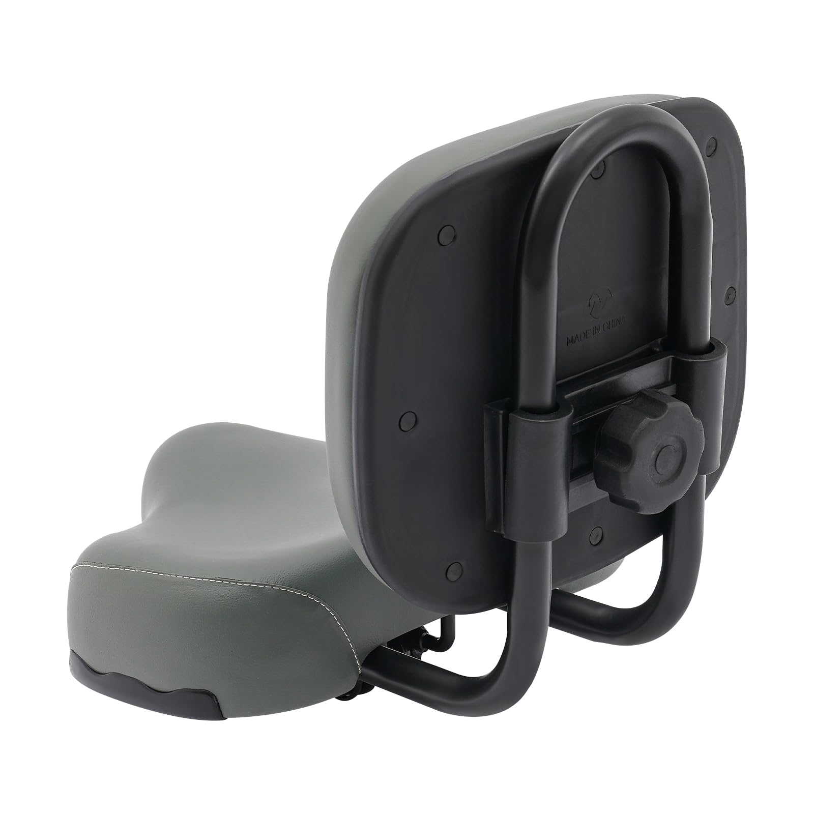 Selle de Vélo avec Dossier Gris - Siège Confortable pour Tricycle & Vélos Électriques - Hauteur Réglable - Hommes, Femmes & Séniors