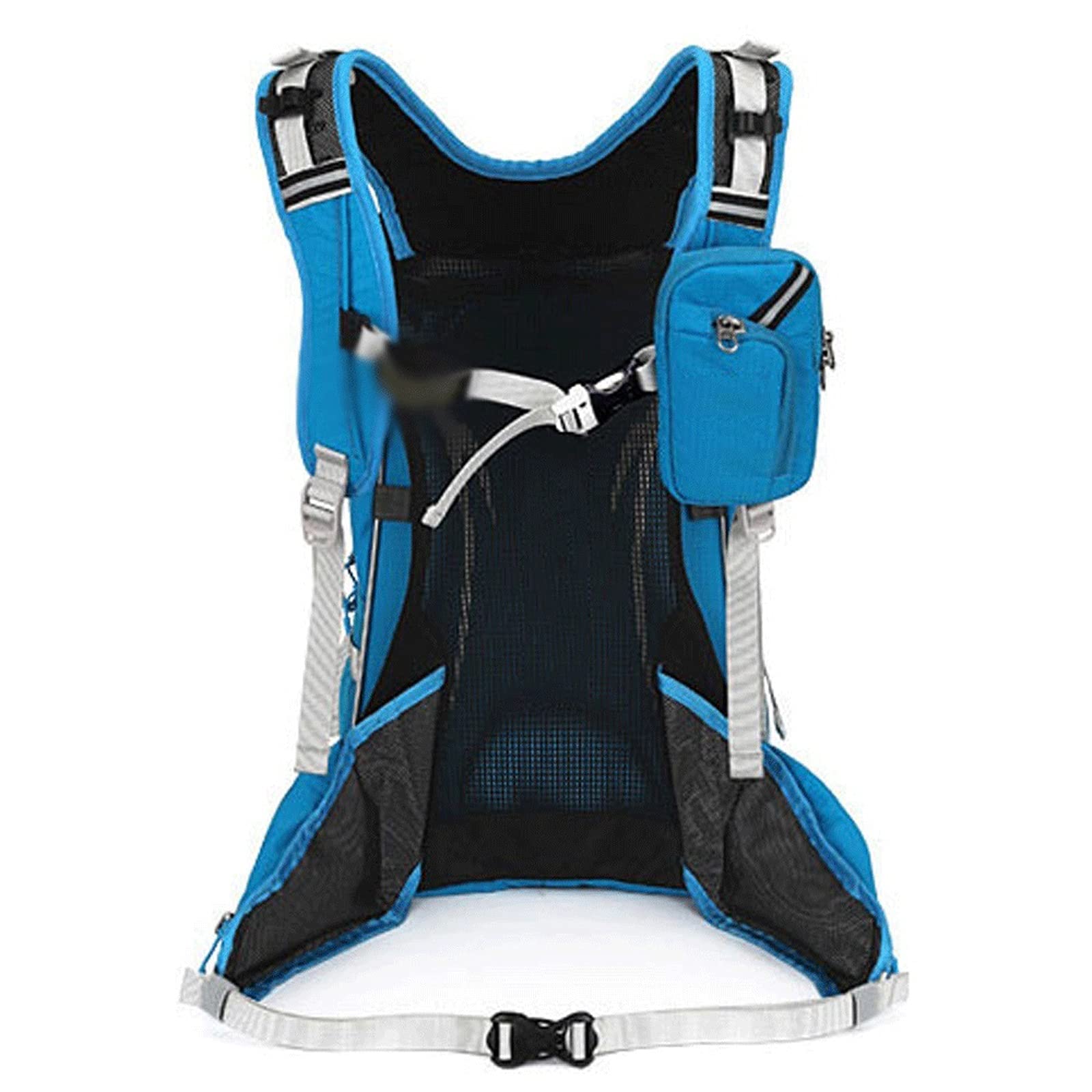 Zaino da Viaggio con Staffa da 20 Litri, Zaino da Ciclismo, Borsa Sportiva, Zaino da Campeggio Impermeabile con Copertura Antipioggia (Nero)