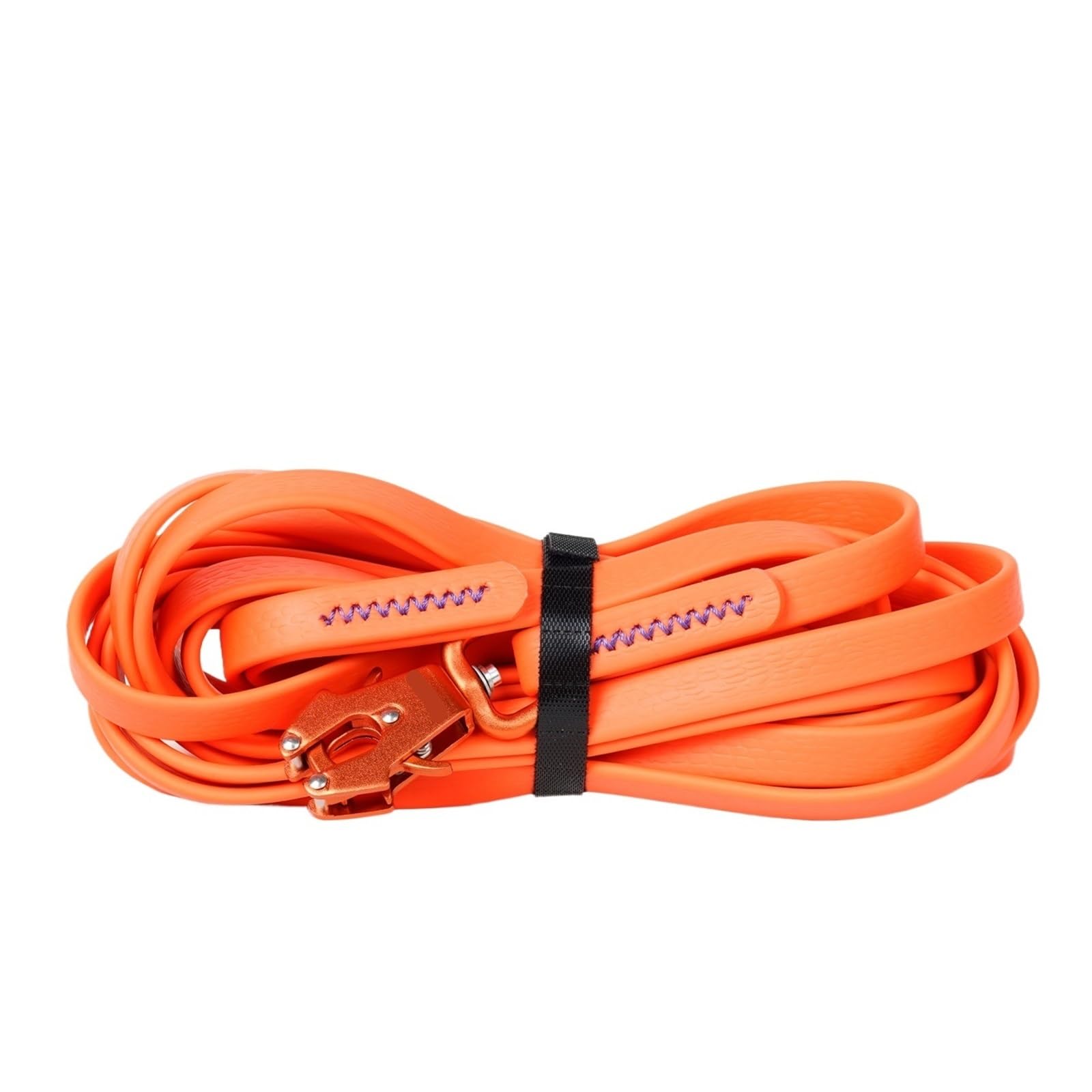 Laisse imperméable pour chien orange idéale pour le camping et le jeu