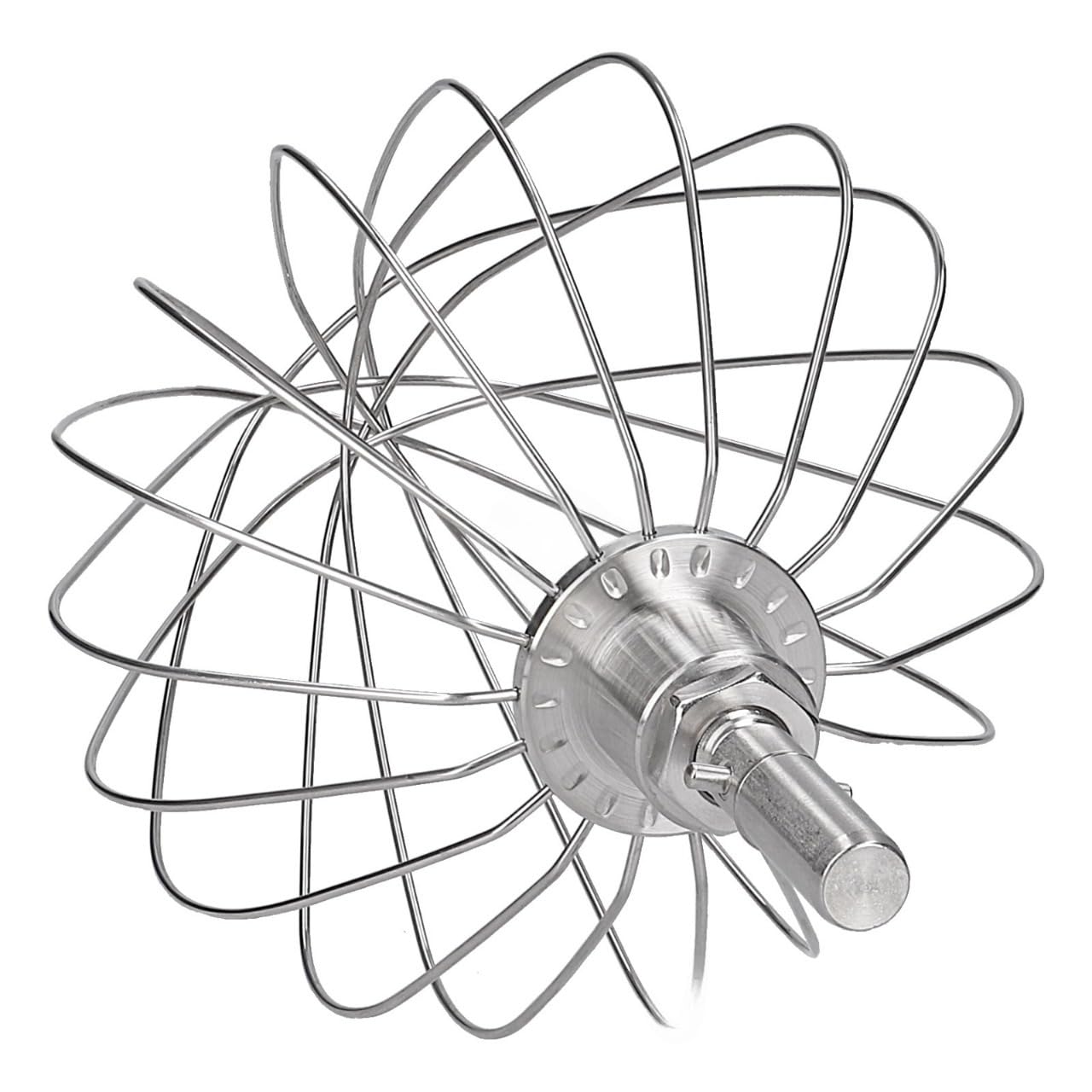 VIOKS - Batidor de cocina para robot de cocina Kenwood KW717152 Chef XL Major Cooking Chef Batidor mezclador de acero inoxidable de 9 hilos