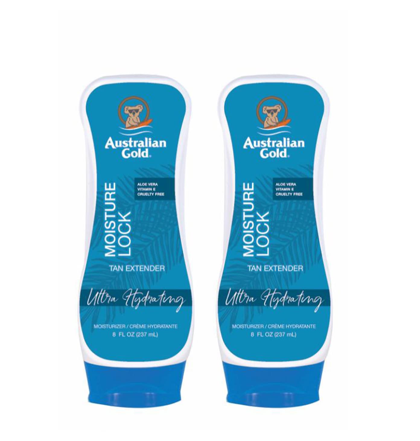 Australian GoldMoisture Lock Tan Extender 8 Ounce (Pack of 2)