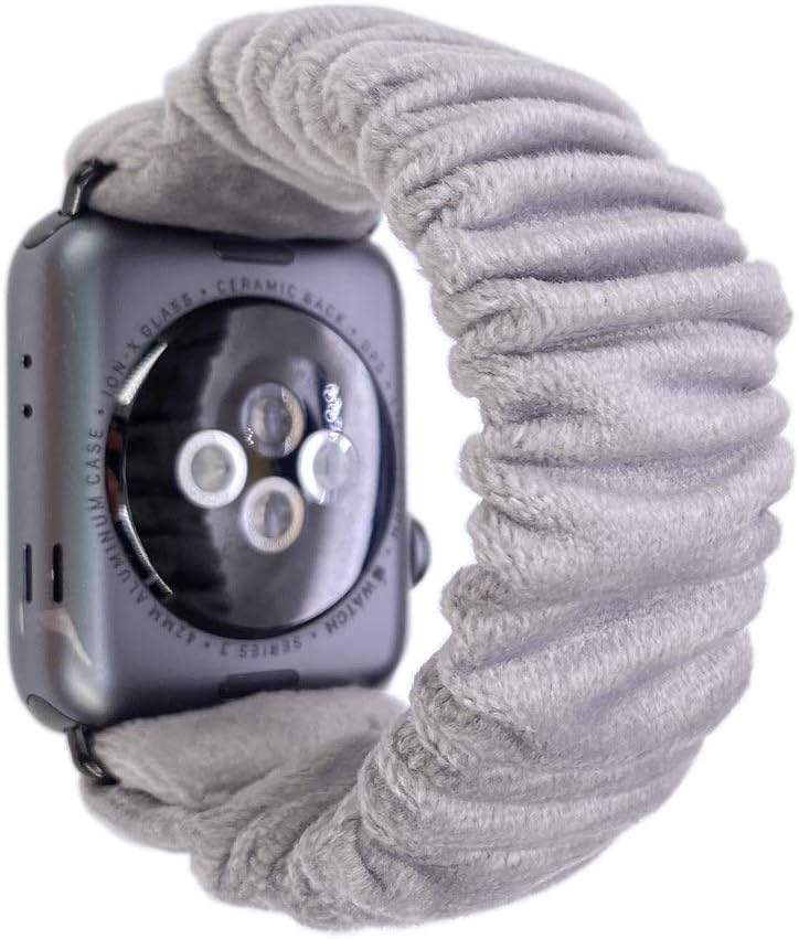 Slim Soft Velvet Scrunchie Bands Compatible for Apple Watch Bands Scrunchie 38mm Women Multicolour Elastic Wristband Replacement 40mm Scrunchy Bands Compatible with iWatch Series 5 4 3 2 1
