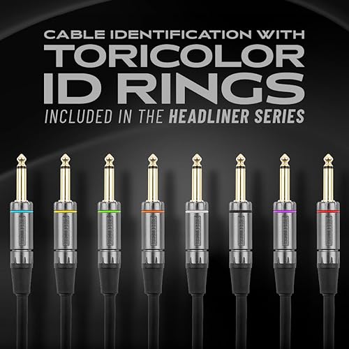 Miniatura 6 de by Gator Cases Headliner Series Premium - Cable para instrumento de guitarra de ángulo recto a recto de 10 pies con tecnología de interruptor