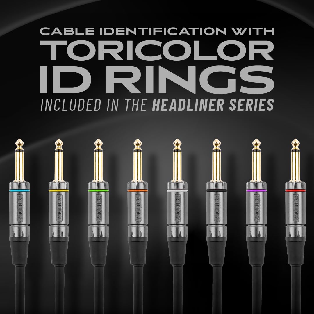 GATOR CABLEWORKS Cable para instrumentos serie Headliner 3 m recto/acodado con silenciador (GCWH-INS-10RAQT)