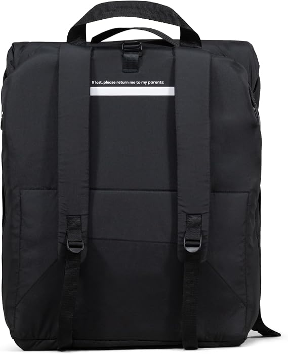 Joolz AER2 Stroller Travel Bag Lightweight Transport Backpack Aer Generations & Bassinet Oversized Roll-Top Closure, Scratch & Dirt Protection, Hands-Free Travel Gear Black