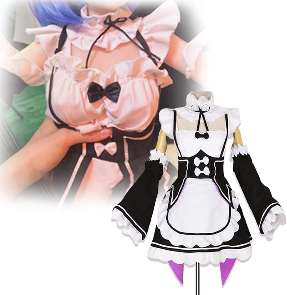 Doll Clothing for 32~40 inch Dolls Clothes for 80~100cm Doll Clothing Maid Clothes Rem Cosplay Set 80~100cm Life Size Doll Clothes Bust 50cm Doll Outfits