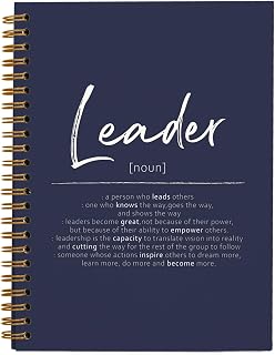 OXW Navy Blue Notebooks for Work, Leadership Gifts Notebook Journal for Writing Meeting Office Note Taking, Thank You Appreciation Gifts for Women Men Leader Boss Manager Mentor, 5.5"x8.3"