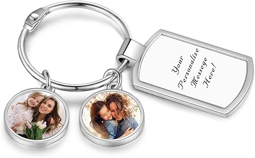 Jewelstruck Llavero personalizado con regalo conmemorativo con foto personalizada, regalos para mamá, papá, parejas, mejores amigos