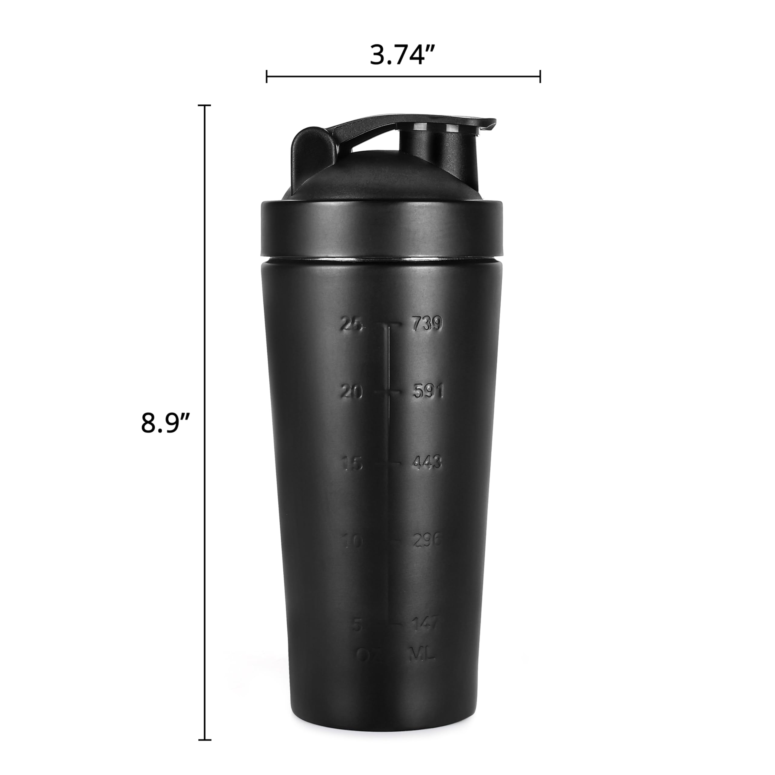 CORPORATE PORIUM Customised Stainless Steel Protein Shaker Bottle with Blender Mixer Ball Leak Proof Gym Shaker for Protein, Diwali Item BPA-Free Travel Steel Shaker for Gym 750ml 4