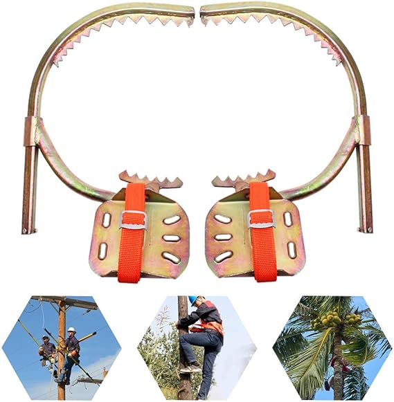 Baumkletter-Set Mit Steigeisen & Sicherheitsgurt – Für Obstpflücken, Waldcamping Oder Höhenarbeit