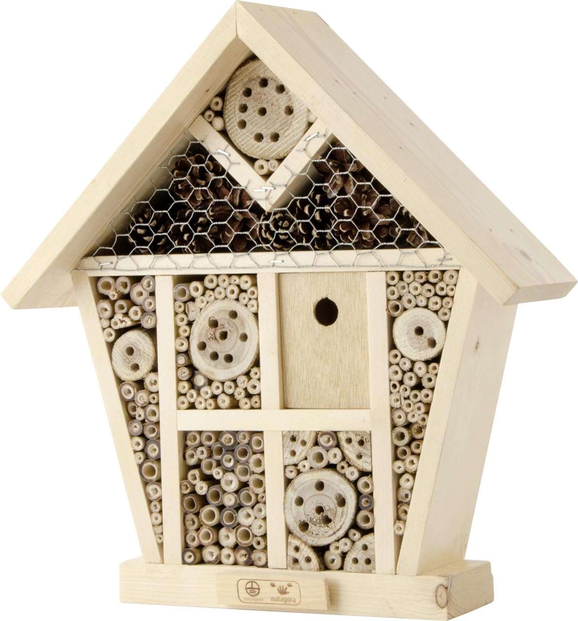 CJ Wildlife Insektenhotel Sinne Natur 36,7 x 10,5 x 38 cm Insektenhotel