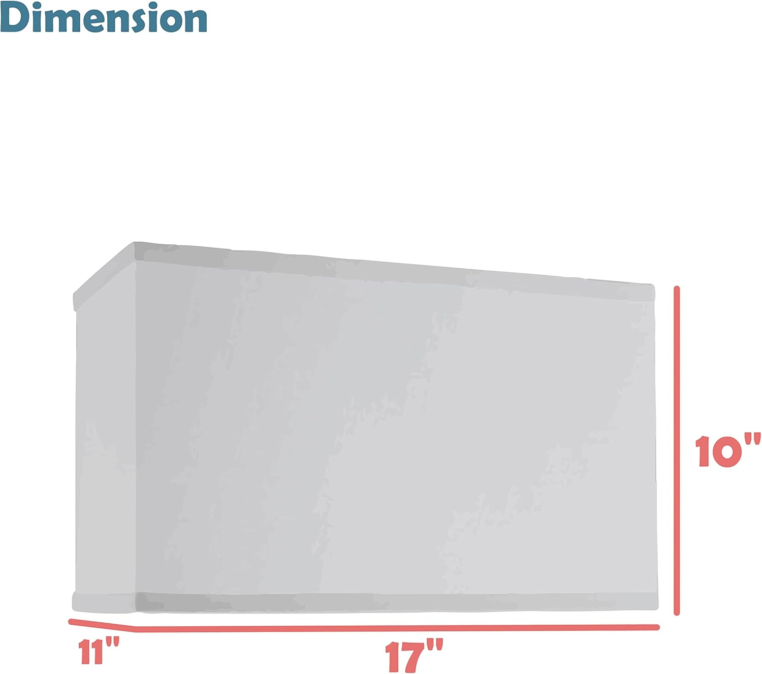 Aspen Creative 38751, Contemporary Design Collapsible Rectangular Spider Shade, (17 11) Top x (17 11) Bottom x 10 Height, Oatmeal Linen