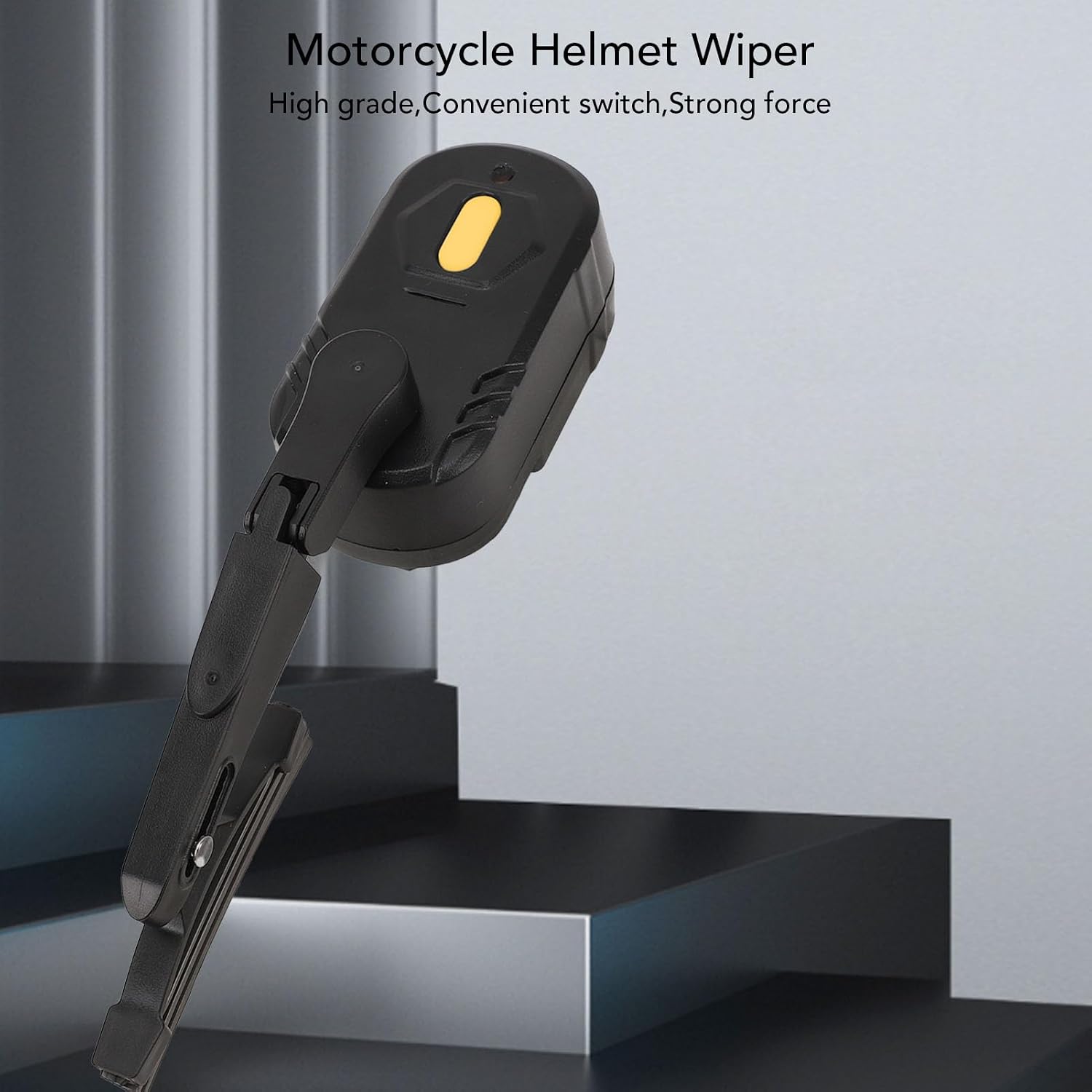 Motorbike Helmet Wiper, 2 Speed Water Rechargeable Wiper with Telescopic Bracket, 170° Swing Range for Motorcycle Scooter Helmet image 3