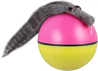 POPETPOP Weasel Dog Toy - Funny Dog Cat Weasel Jumping Moving Rolling in Water Beaver Pet Ball Toy (Random Color Without Battery)