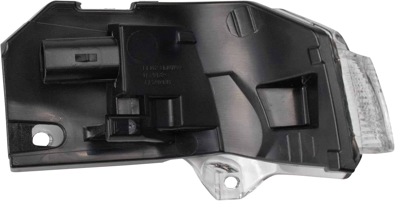 TRQ Left Driver Side Mirror Turn Signal Lamp Clear Lens Bulb Included Compatible with 2019 2020 2021 2022 2023 Toyota Corolla TO1328101