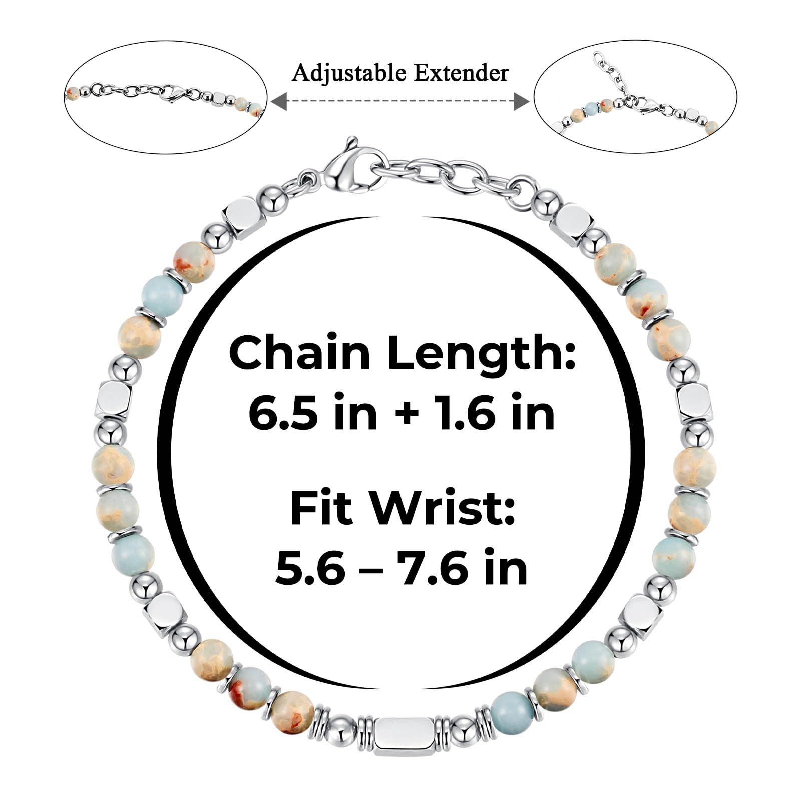 Beaded Bracelets for Women - Silver and Gold Boho Bracelets, Trendy Jewelry Gifts for Lover, Mom, Friends