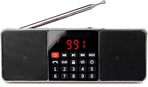 LMMDDP Radio Portable Radios Am Fm Rechargeable Speakers Stereo Fm Radio Receiver On MP3 Player