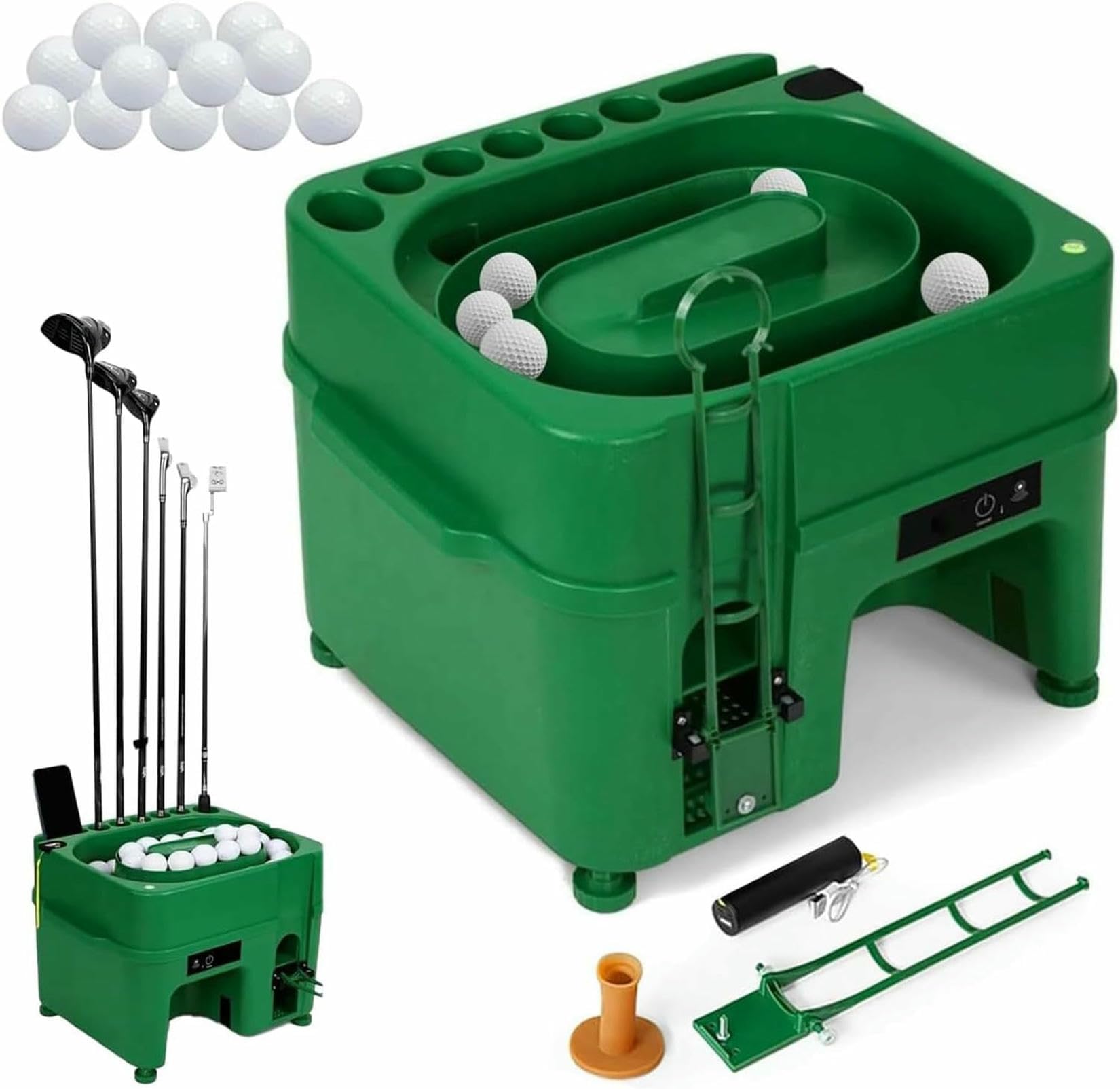 Machine à tees de golf automatique pour s'entraîner au swing sans se baisser