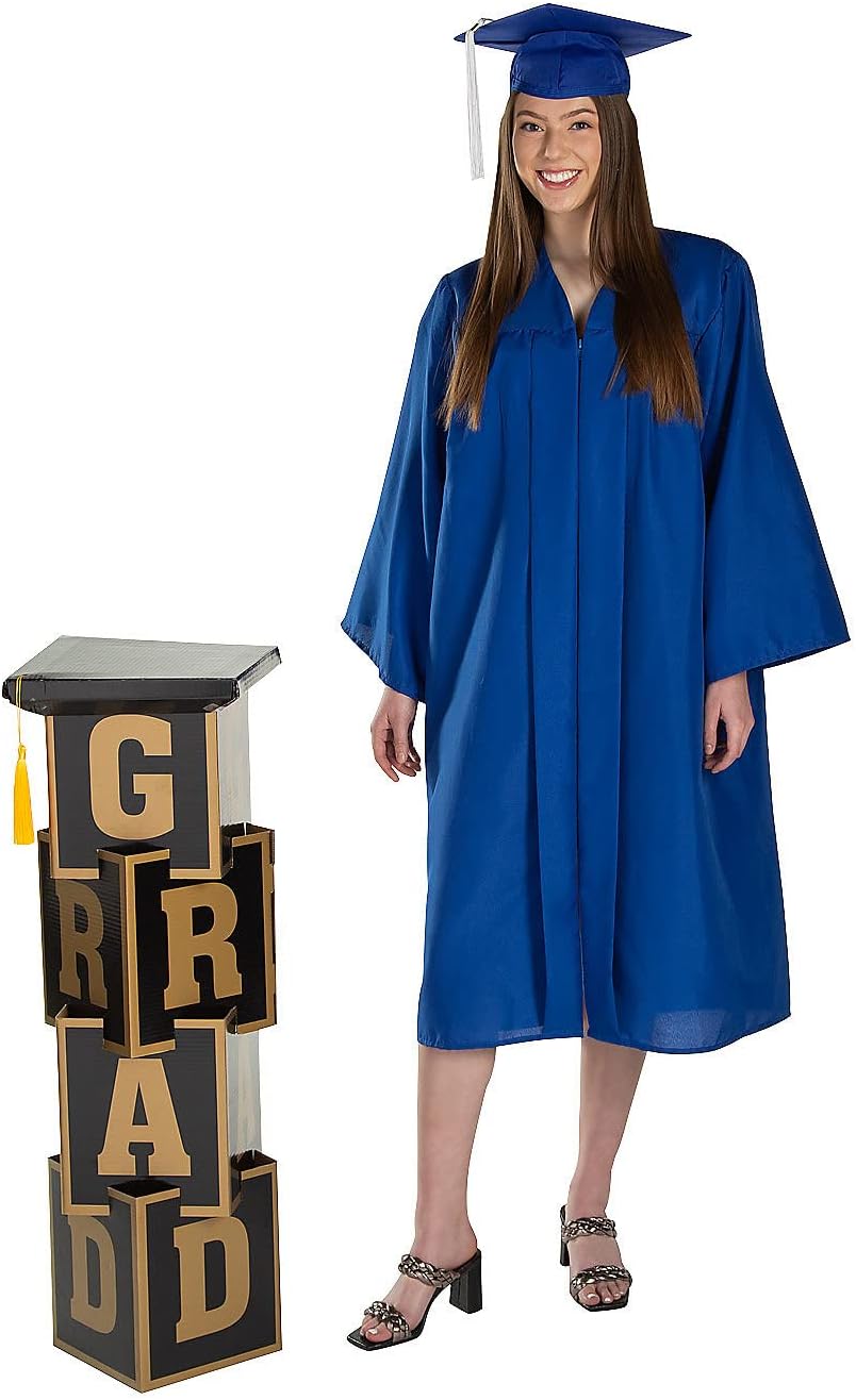 Small Graduation Black & Gold Pillar