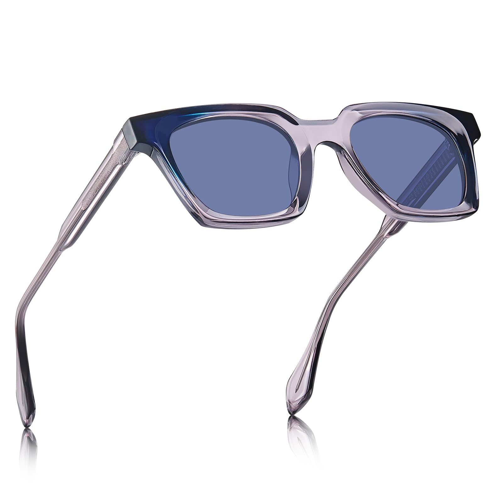 STGATN Trendy Acetate Polarized Sunglasses for Women UV400 Protection, Classic Square Style Shades Anti-glare Sun Glasses