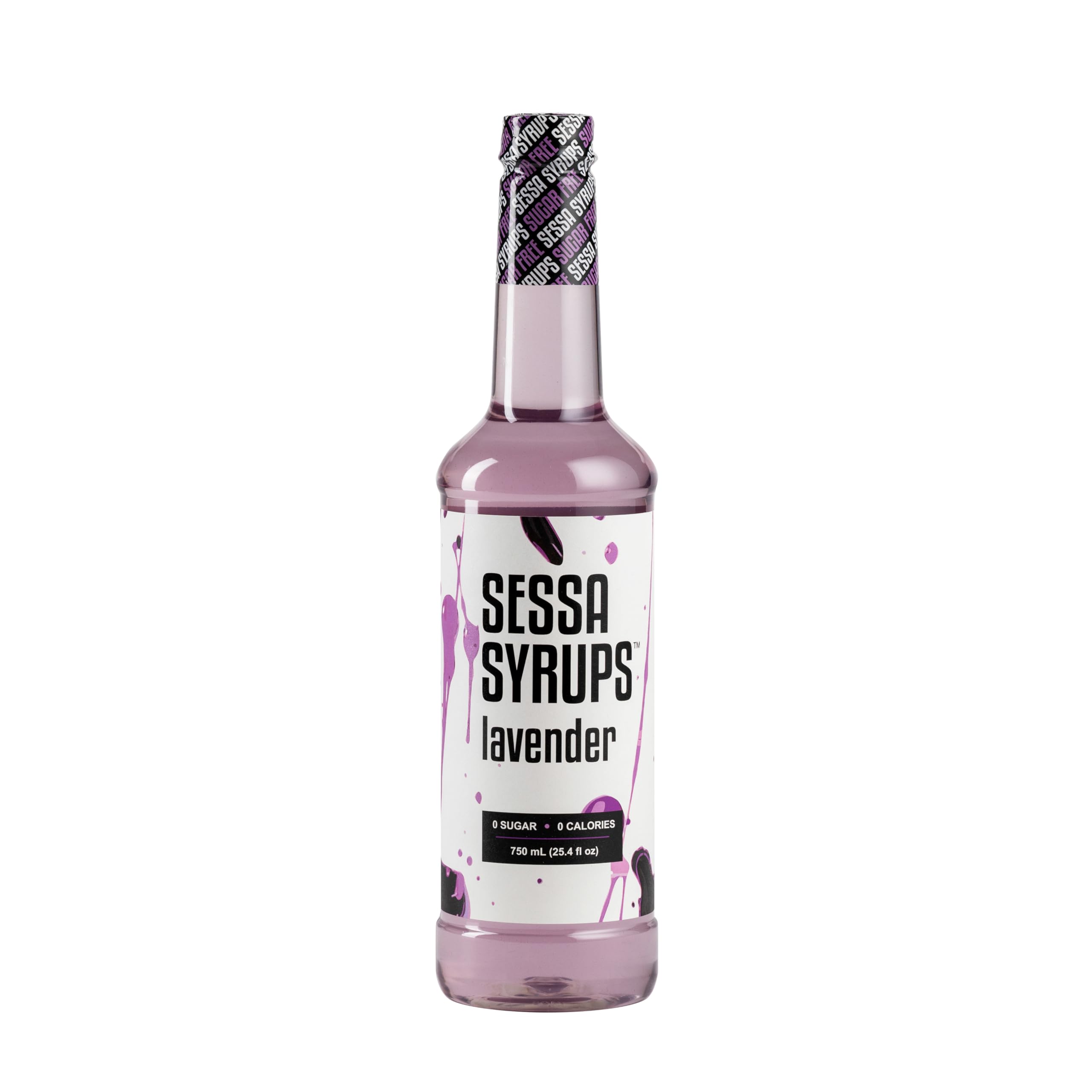 Sessa SyrupsSugar Free Lavender Syrup - 25.4 Fl Oz - Keto-Friendly, Zero Calorie, Gluten-Free - Natural Flavoring for Coffee, Tea, Cocktails, and More