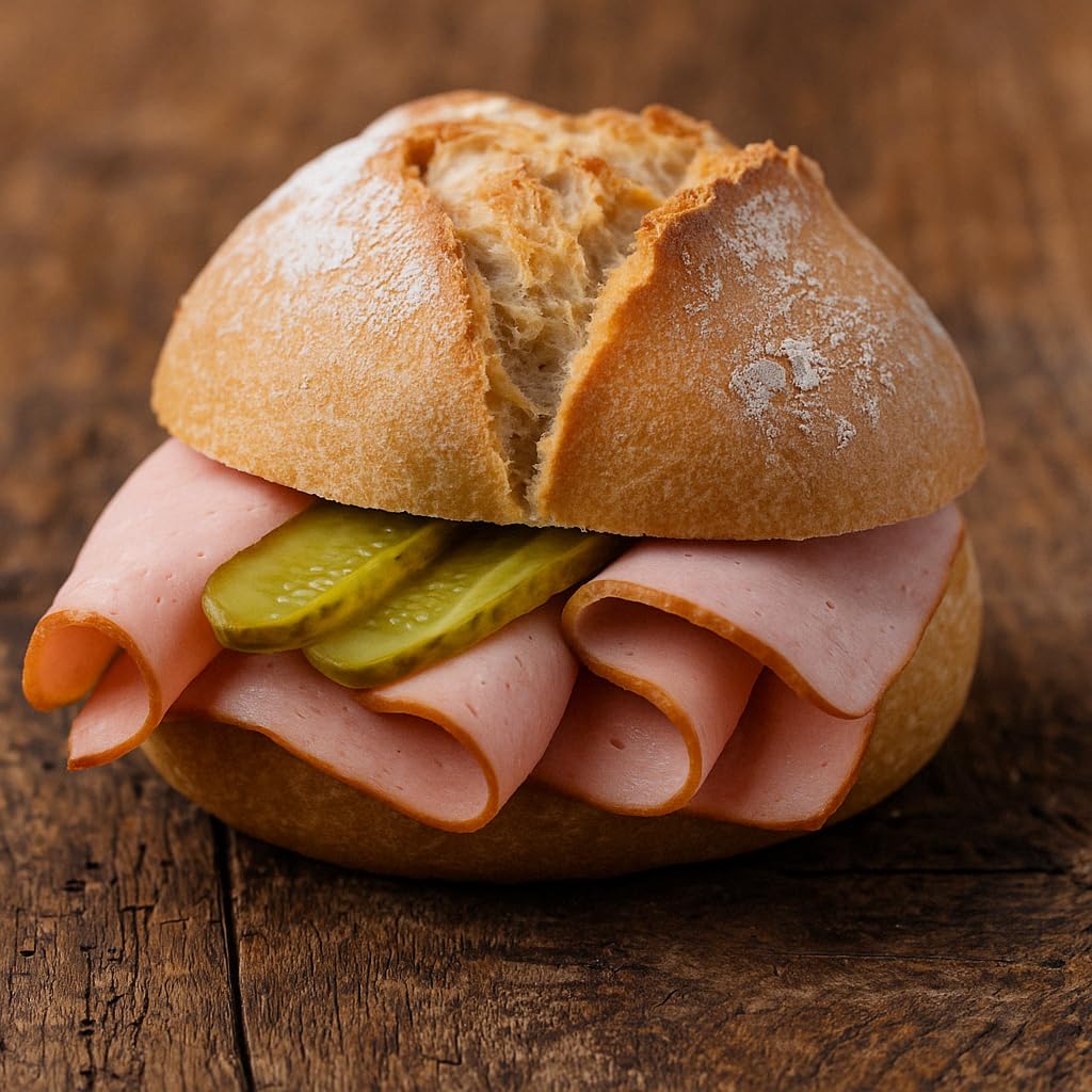 Leberkäse – ca. 500 g | Rauchofen-Fleischkäse aus Schwein & Rind | Zum Backen oder kalt genießen | Kumitzberg Feinkost