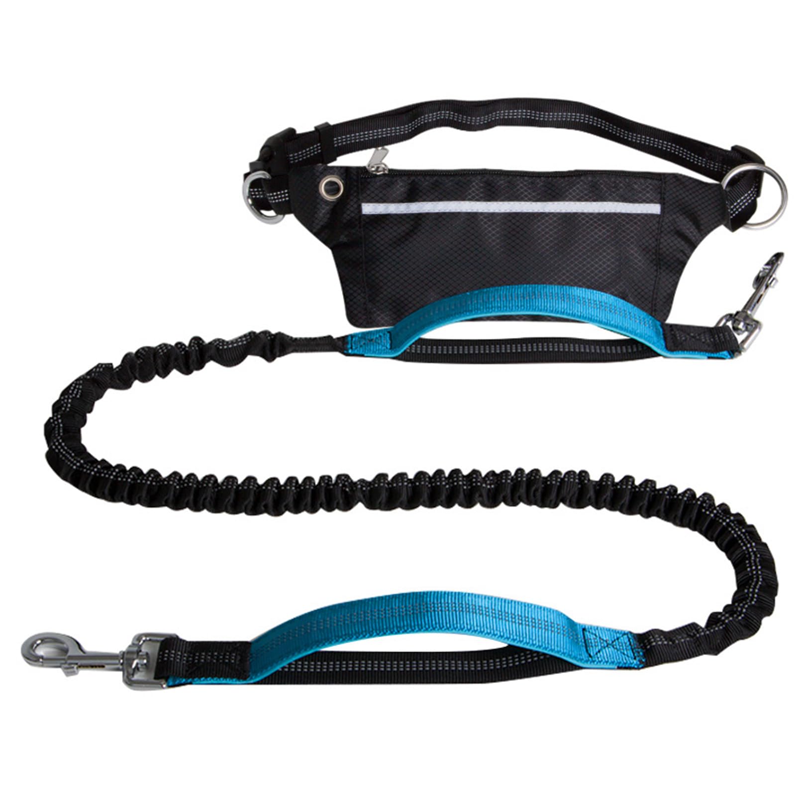 MICFENY Sports Waist Bag Long Leash for Dog Multifunctional Leash Outdoor Sports Reflective Waist Bag for Training Hiking
