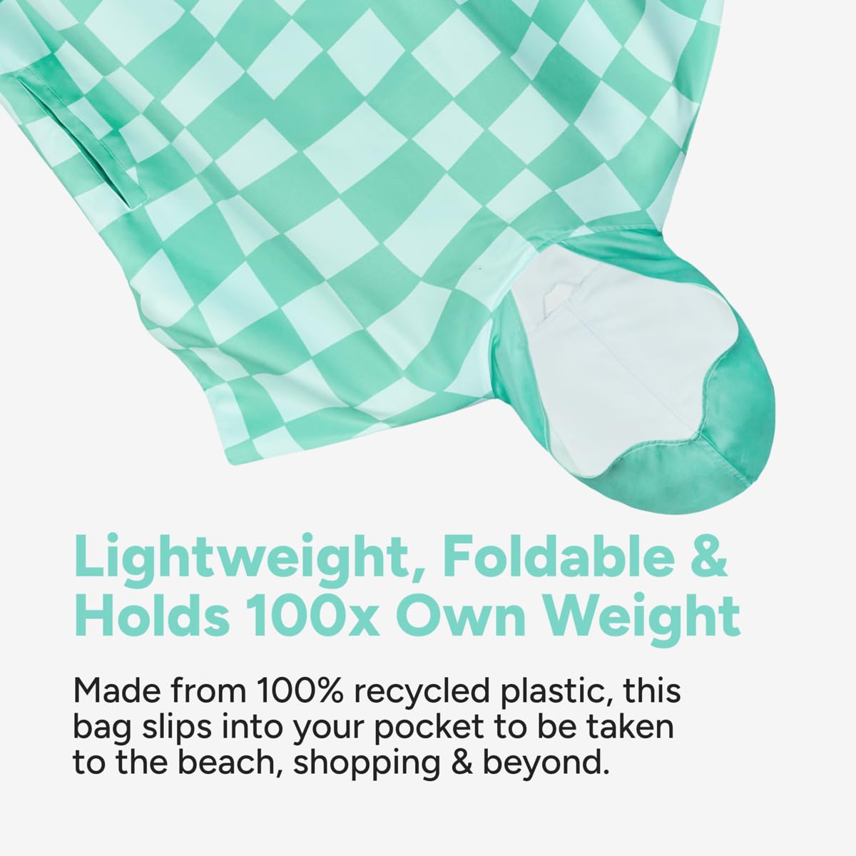 Dock & Bay Adult Beach Poncho, Hooded Towel with Deep Pockets, for Beach & Pool, Super Absorbent, Quick Dry, Check Mate - Image 3