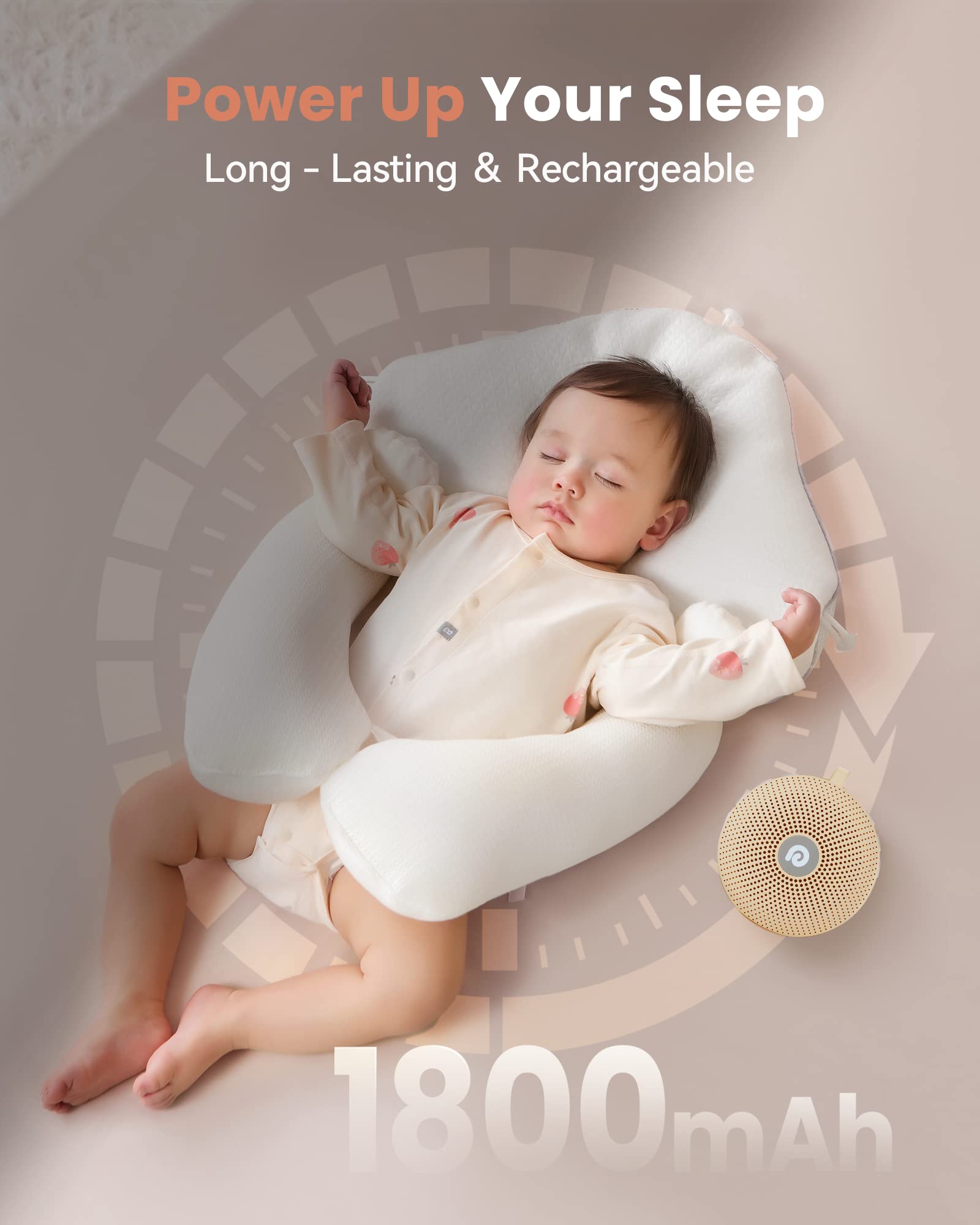 Dreamegg Macchina Rumore Bianco Portatile D11 - 21 Suoni Rilassanti Per Neonati E Adulti - Foto 9