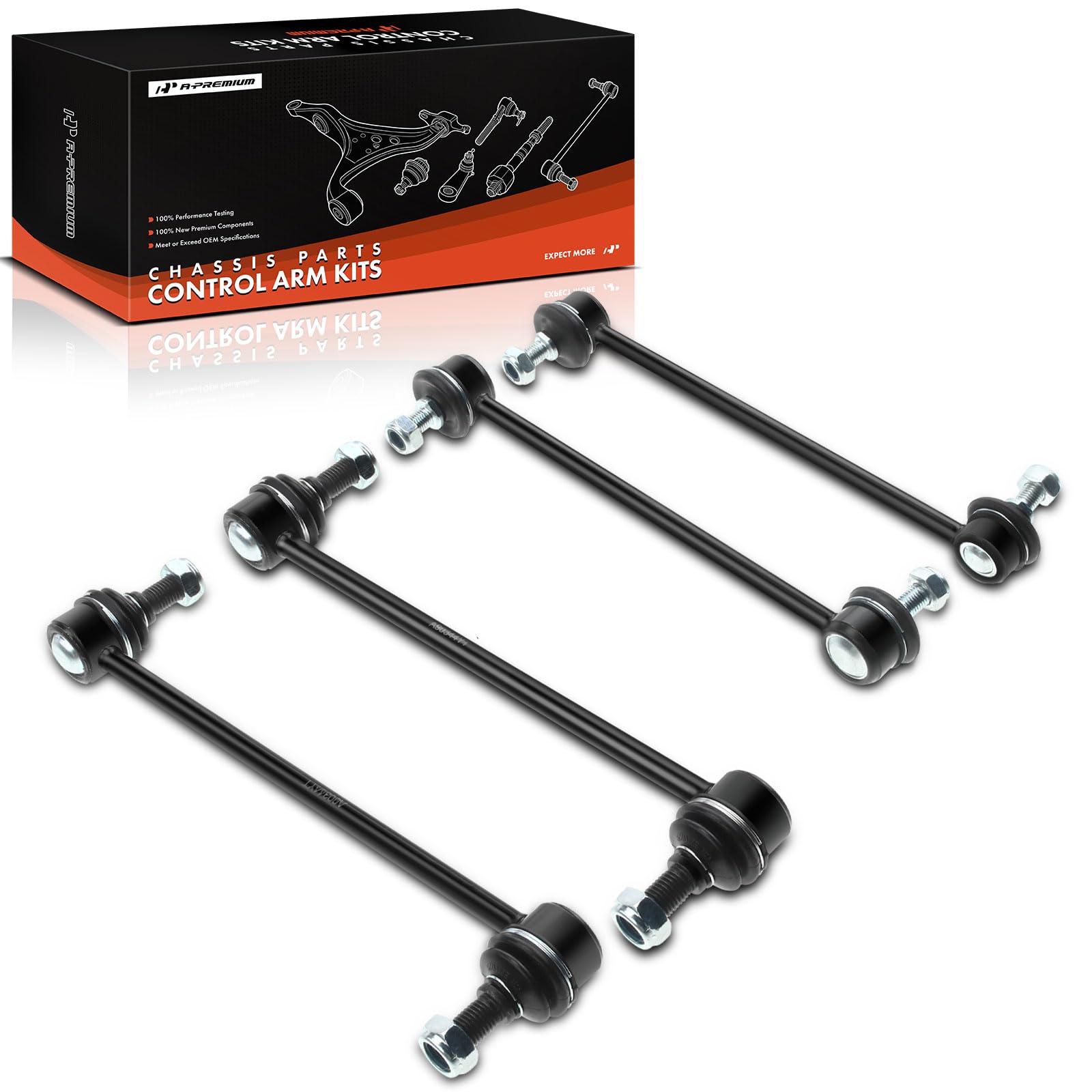 A-Premium 4Pcs Suspension Kit Front and Rear Sway Bar Links Stabilizer Bar Links Kit, Compatible with Toyota & Lexus- 2001-2016 - Camry Highlander Avalon Venza & ES300 ES330 RX330 RX350 RX400h