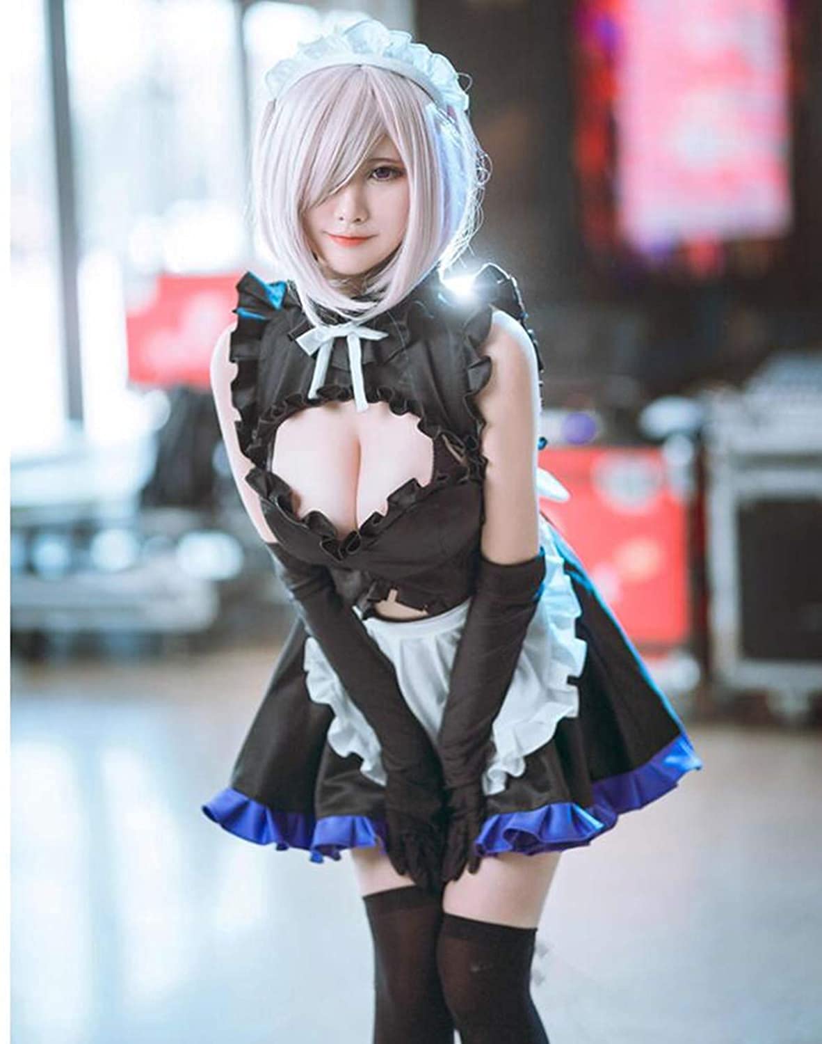 Amazon.co.jp: 漫尚cosplayFate マシュ コスプレ 衣装 メイド服 マシュ