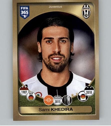 2016-17 Panini FIFA 365 Stickers #240 Sami Khedira Juventus Official Soccer Album Sticker in Raw (NM or Better) Condition