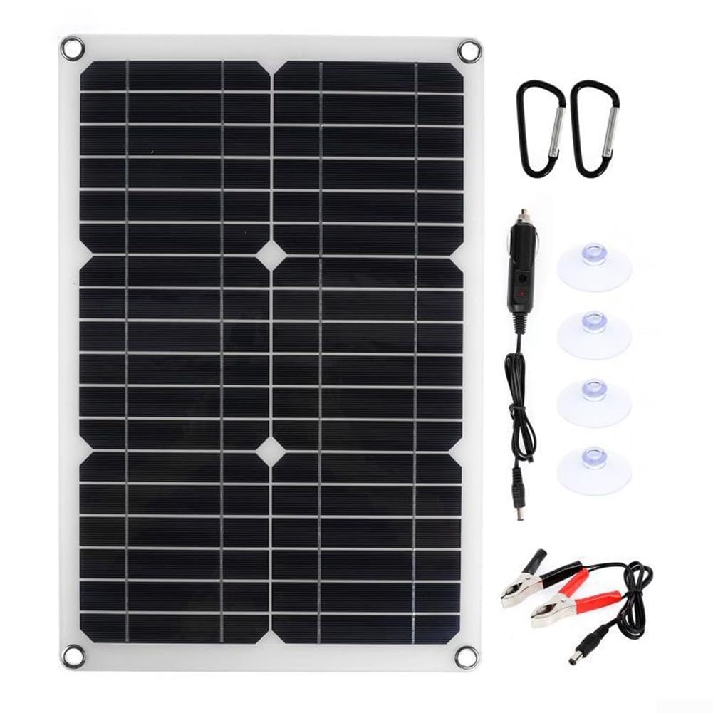 Módulo solar portátil de 100 W para caravana y RV (sin controlador)