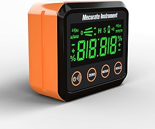 Цифровой угломер и транспортир Mecurate, цифровой угломер для точных измерений с ЖК-дисплеем и подсветкой для дерева.