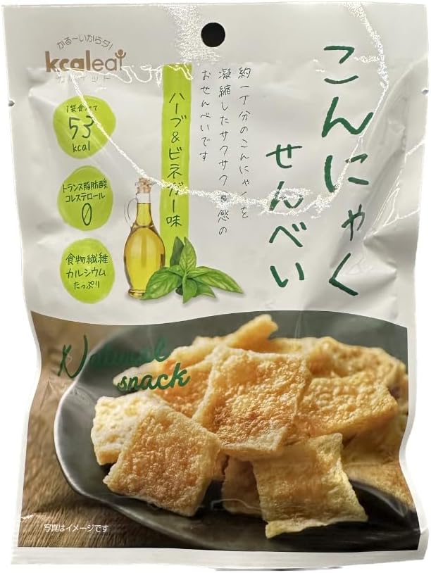 こんにゃくせんべい （4種×5袋＝20袋セット） 和風だし味・コンソメ味・ハーブ＆ビネガー・ＢＢＱ 15g