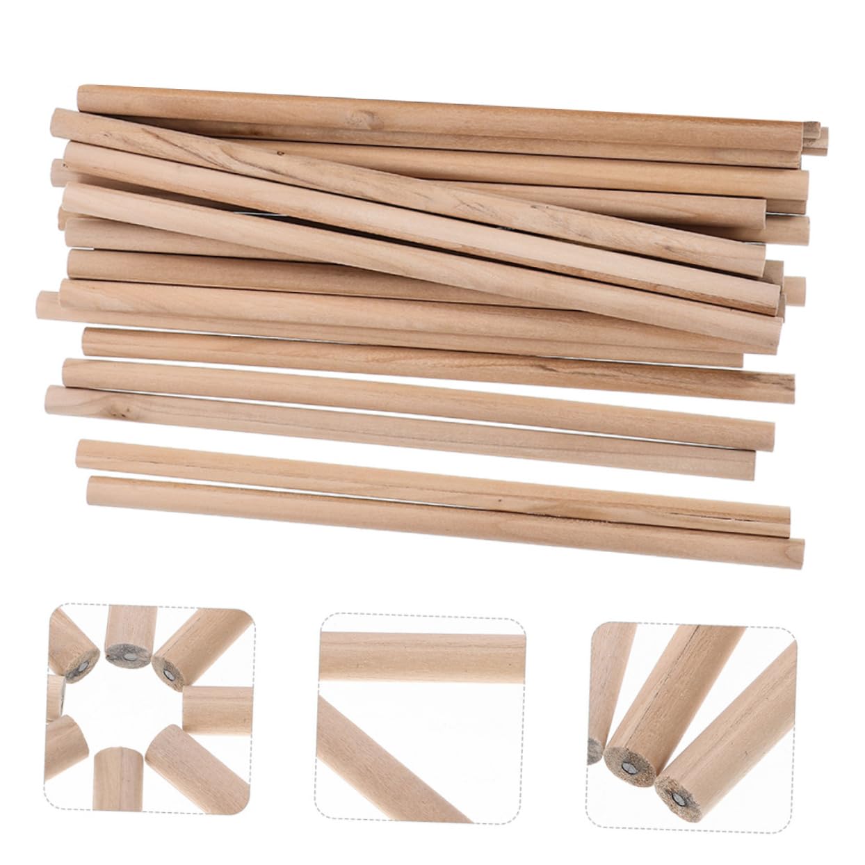 Amazon | VANZACK 生木製鉛筆 30本セット 三角軸 六角軸 鲜色保持 書道