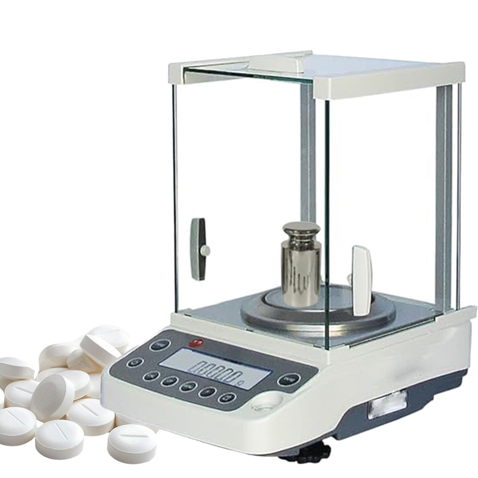 Laboratoryjna cyfrowa waga precyzyjna, elektroniczna waga analityczna, 0,1 mg 120 i 220 g x 0,0001 g 0,26 funta Max. Udźwig Cyfrowa waga analityczna Precyzyjna waga laboratoryjna (220g)