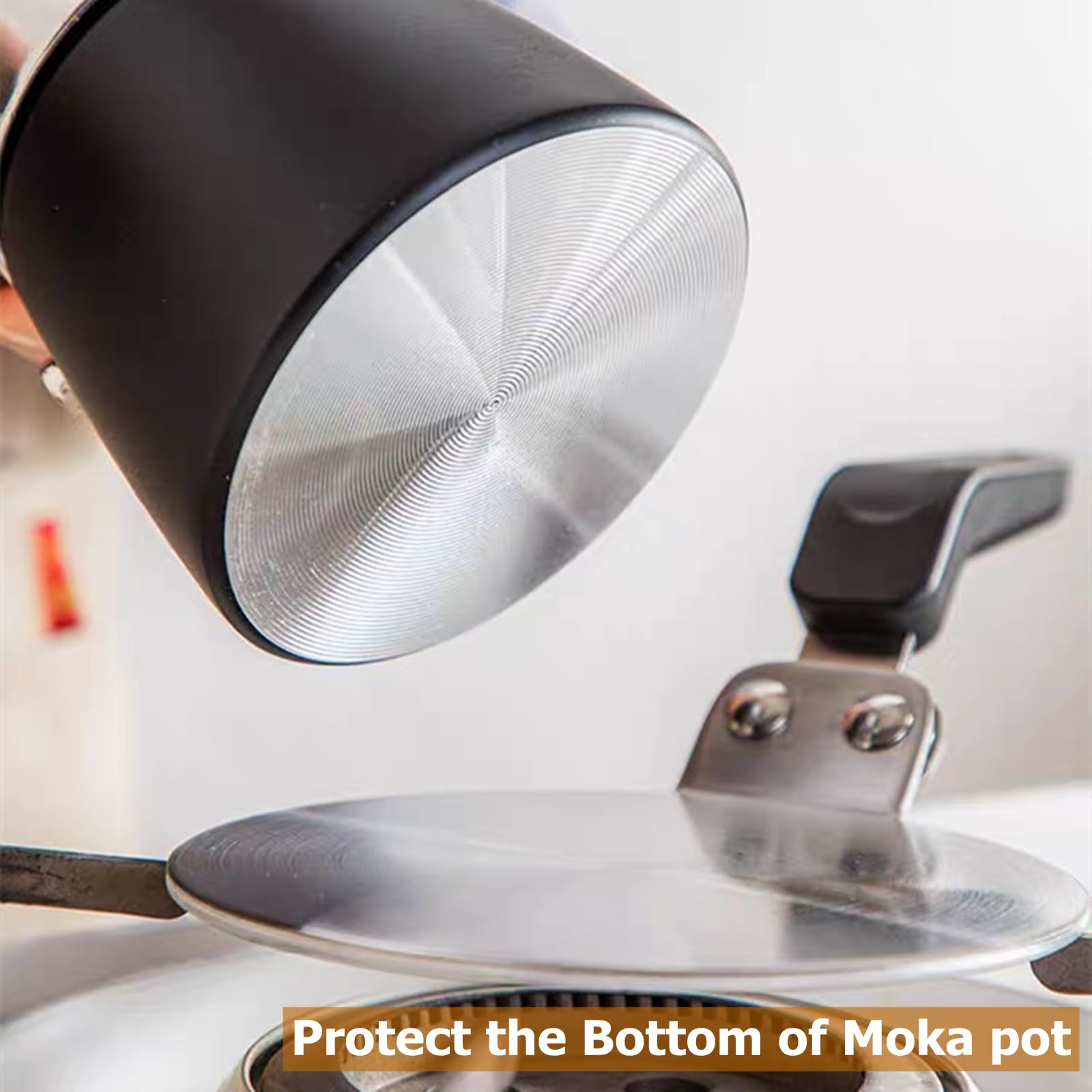 Piastra Diffusore Calore 20cm In Acciaio Inox - Per Moka Su Fornelli A Gas E Induzione - Foto 8