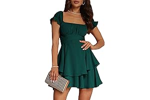 Women Summer Boho Ruffle Short Dress: Catchy Style