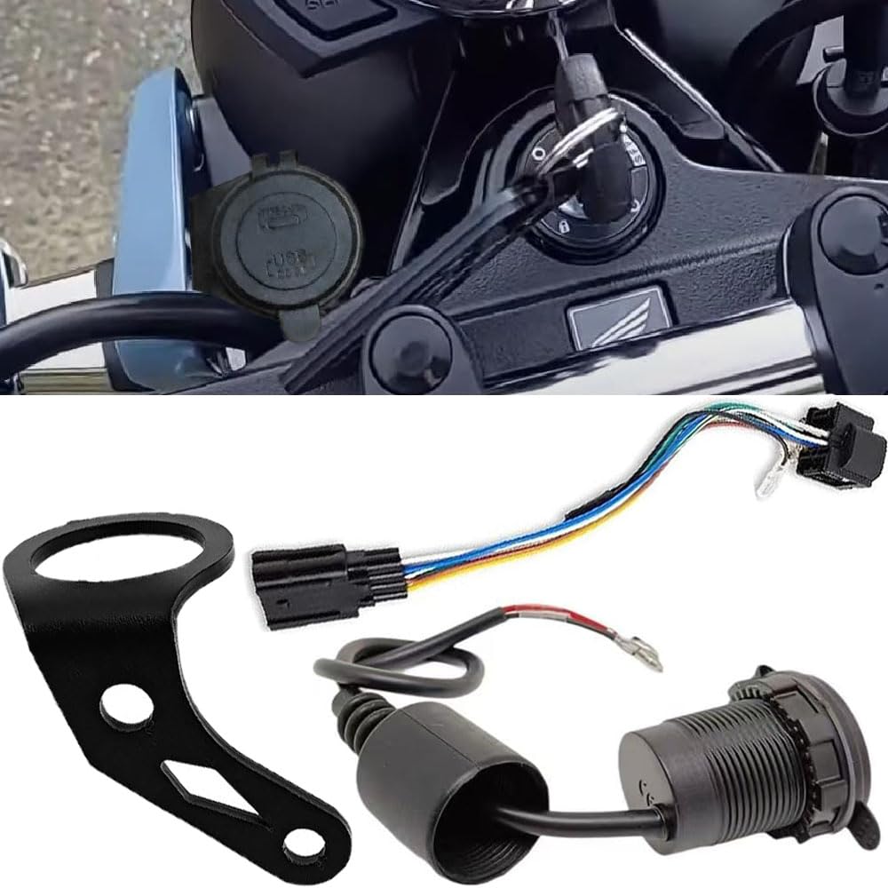 Compatible with Honda DAX 125 ST125 (22-UP) Plug & Play Wiring Harness Connector Accessory Kit + Bracket (8-PIN Connector)