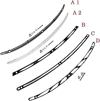 Vista 2 de Moldura de parabrisas de motocicleta CNC negrocromado compatible con Harley Touring 1996 2014-2019 Electra Glide Street Glide FLHX FLHTC