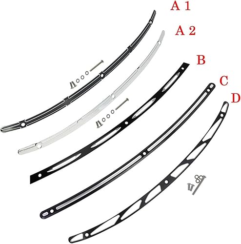 Miniatura 2 de Moldura de parabrisas de motocicleta CNC negrocromado compatible con Harley Touring 1996 2014-2019 Electra Glide Street Glide FLHX FLHTC (color